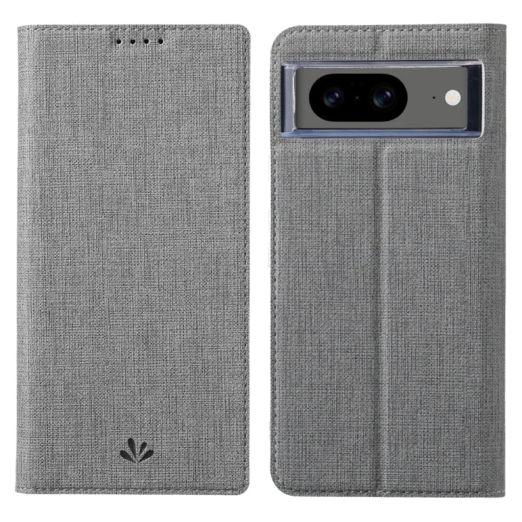 For Google Pixel 8 ViLi DMX Series TPU + PU Leather Magnetic Phone Case(Grey) by ViLi