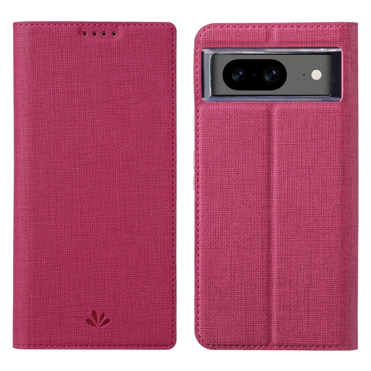 For Google Pixel 8 ViLi DMX Series TPU + PU Leather Magnetic Phone Case(Rose Red) by ViLi