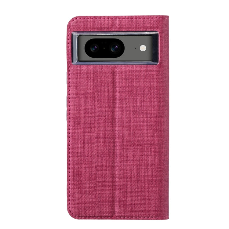 For Google Pixel 8 ViLi DMX Series TPU + PU Leather Magnetic Phone Case(Rose Red) by ViLi
