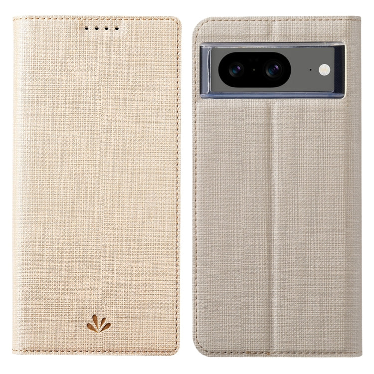 For Google Pixel 8 ViLi DMX Series TPU + PU Leather Magnetic Phone Case(Gold) by ViLi