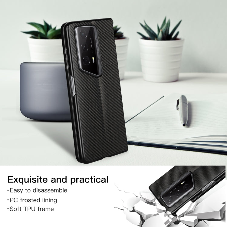 For Honor Magic V2 RSR Porsche Design ViLi TC Series Kevlar Carbon Fiber Texture Phone Case(Black) by ViLi