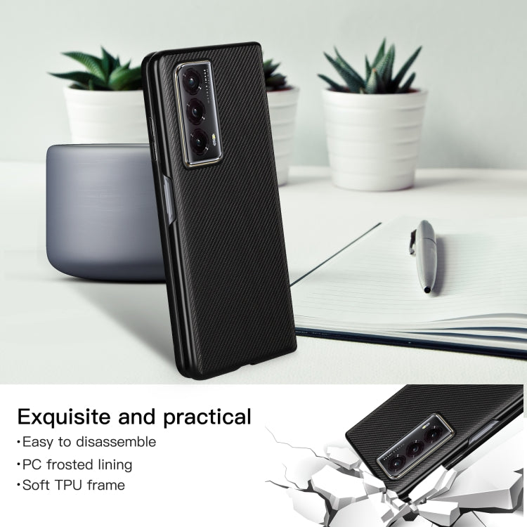 For Honor Magic Vs2 ViLi TC Series Kevlar Carbon Fiber Texture Phone Case(Black) by ViLi