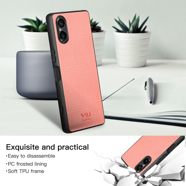For Sony Xperia 5 V ViLi TH Series Shockproof Phone Case(Pink) by ViLi