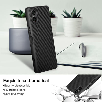 For Sony Xperia 5 V ViLi TC Series Kevlar Carbon Fiber Texture Phone Case(Black) by ViLi