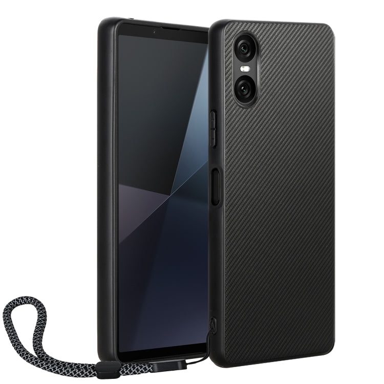 For Sony Xperia 10 VI ViLi TC Series Kevlar Carbon Fiber Texture Phone Case(Black) by ViLi
