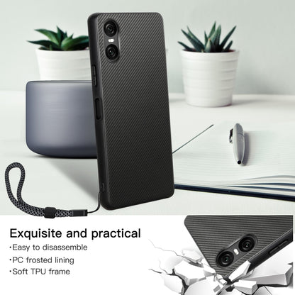 For Sony Xperia 10 VI ViLi TC Series Kevlar Carbon Fiber Texture Phone Case(Black) by ViLi