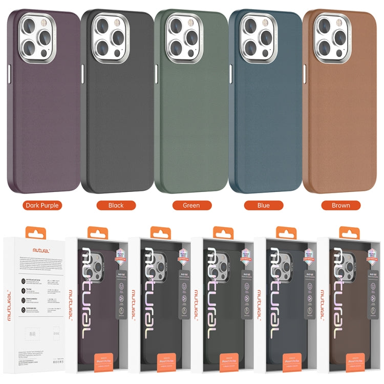 For iPhone 15 Pro Mutural Mingdian Series MagSafe Magnetic Phone Case(Brown) by Mutural