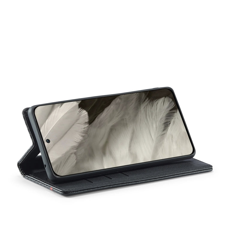 For Google Pixel 8a LC.IMEEKE Carbon Fiber Leather Phone Case(Horizontal Black) by LC.IMEEKE