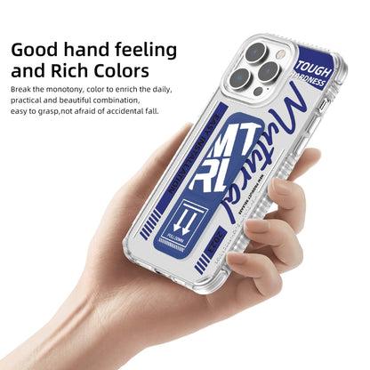 For iPhone 15 Pro Mutural Wing Flash Series TPU Phone Case with IML Stand(Yellow) by Mutural