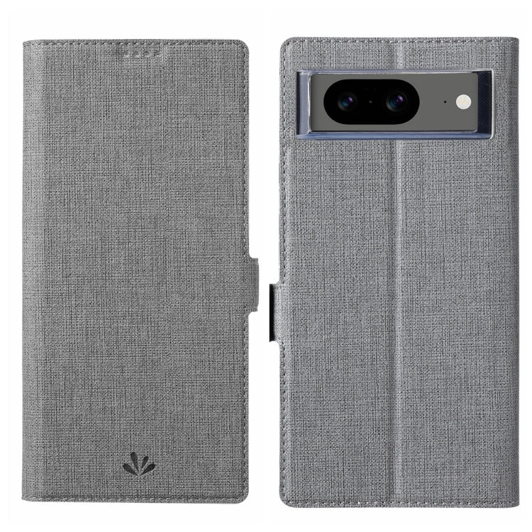 For Google Pixel 8 ViLi K Series Shockproof Magnetic Flip Leather Phone Case(Grey) by ViLi