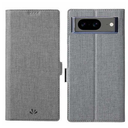 For Google Pixel 8 ViLi K Series Shockproof Magnetic Flip Leather Phone Case(Grey) by ViLi