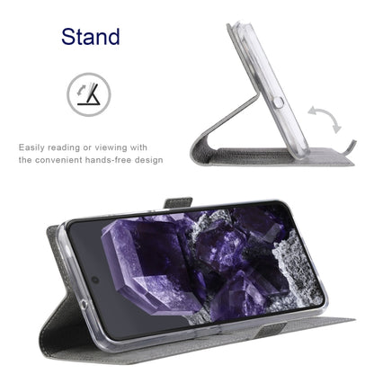 For Google Pixel 8 ViLi K Series Shockproof Magnetic Flip Leather Phone Case(Grey) by ViLi