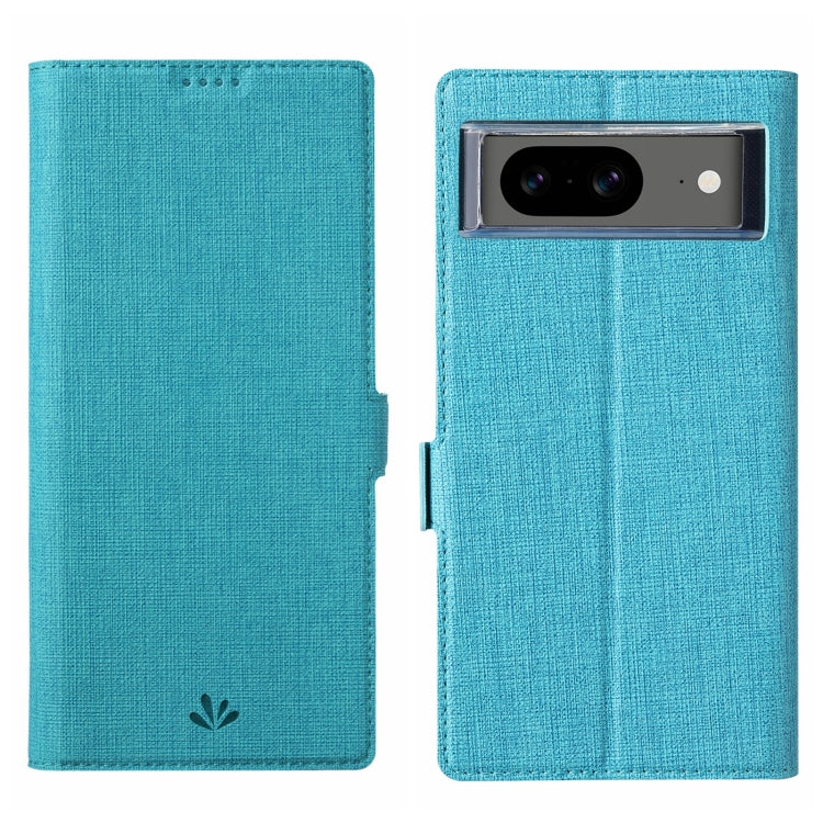 For Google Pixel 8 ViLi K Series Shockproof Magnetic Flip Leather Phone Case(Blue) by ViLi