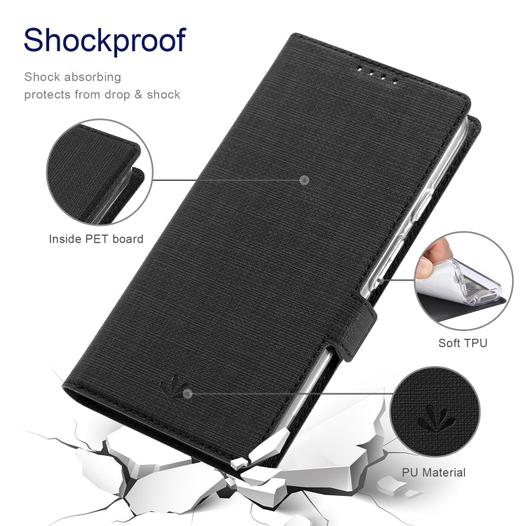 For Google Pixel 8 Pro ViLi K Series Shockproof Magnetic Flip Leather Phone Case(Black) by ViLi