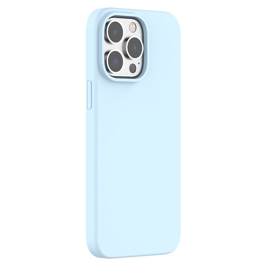 For iPhone 15 Pro Max Mutural Yuemu Series Liquid Silicone Phone Case(Light Blue) by Mutural