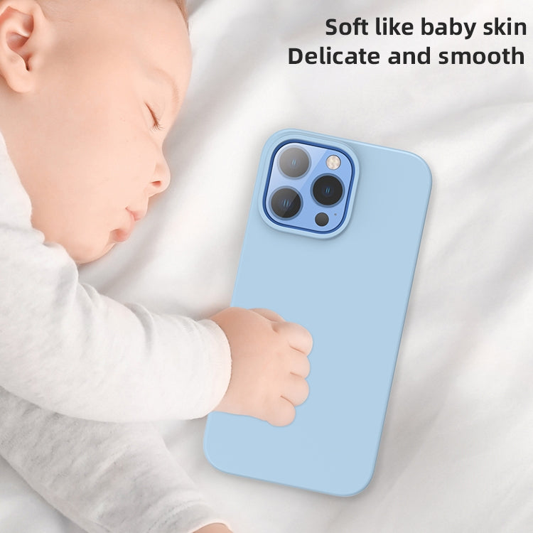 For iPhone 15 Pro Mutural Yuemu Series Liquid Silicone Phone Case(Light Blue) by Mutural