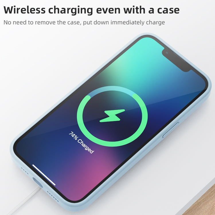 For iPhone 15 Pro Mutural Yuemu Series Liquid Silicone Phone Case(Light Blue) by Mutural