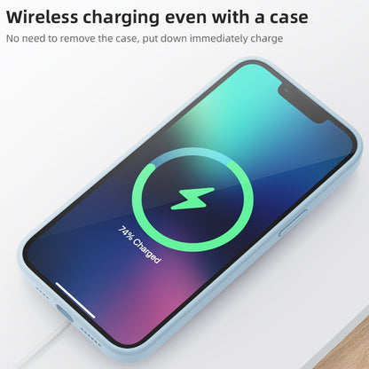 For iPhone 15 Pro Mutural Yuemu Series Liquid Silicone Phone Case(Light Blue) by Mutural