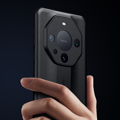 For Huawei Mate 40 Pro SULADA Plain Leather + PC Shockproof Phone Case(Blue) by SULADA