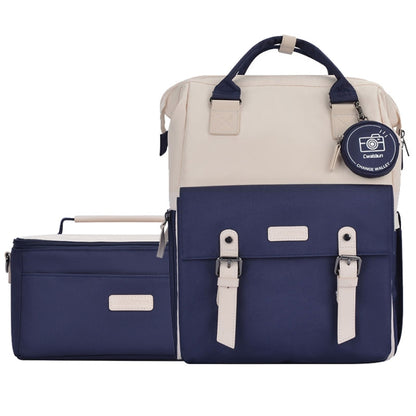 Cwatcun D87 Color Matching Camera Backpack Large Capacity Photography Bag, Size:38 x 31 x 20cm Small(Blue) by Cwatcun