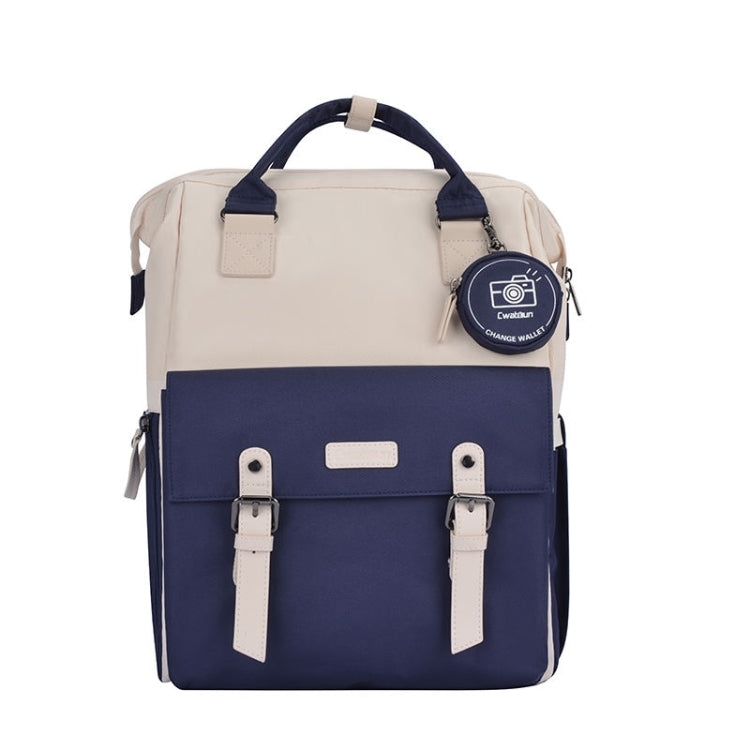 Cwatcun D87 Color Matching Camera Backpack Large Capacity Photography Bag, Size:38 x 31 x 20cm Small(Blue) by Cwatcun