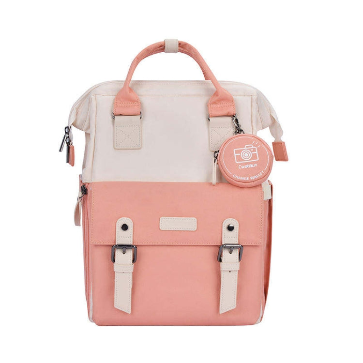 Cwatcun D87 Color Matching Camera Backpack Large Capacity Photography Bag, Size:40.5 x 35 x 20cm Large(Pink) by Cwatcun