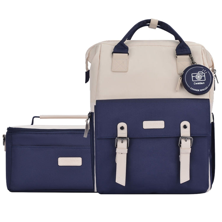 Cwatcun D87 Color Matching Camera Backpack Large Capacity Photography Bag, Size:40.5 x 35 x 20cm Large(Blue) by Cwatcun