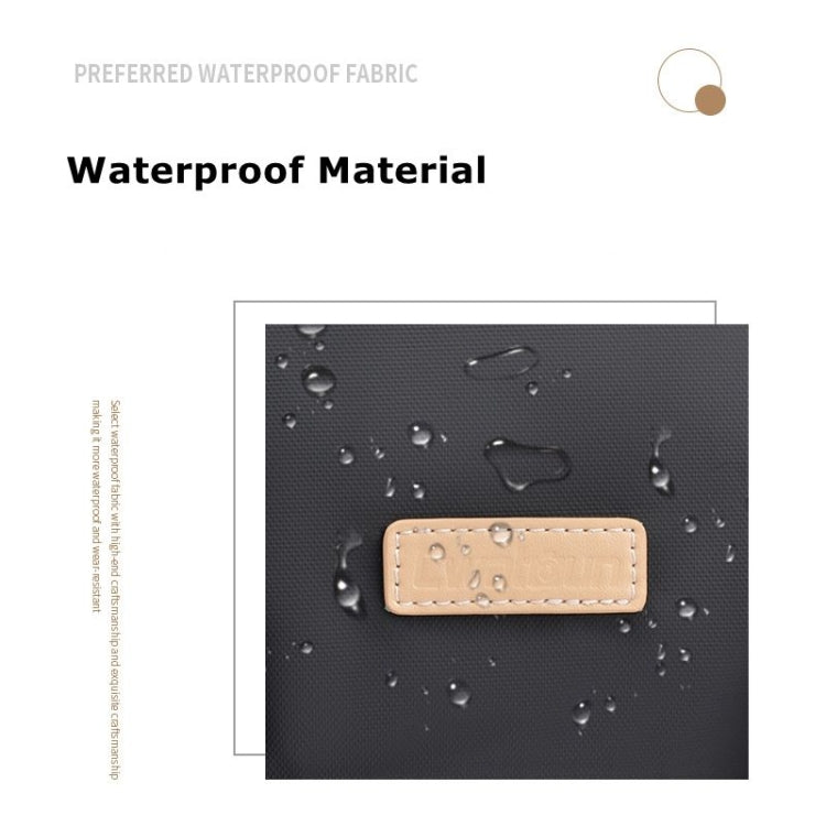 Cwatcun D90 Contrast Color Single Shoulder Camera Bag Outdoor Camera Bag Professional Crossbody Handbag, Size:27 x 17 x 18.5cm Medium(Black) by Cwatcun