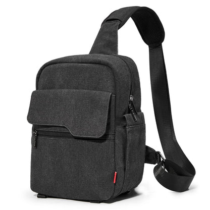 Cwatcun D93 Camera Bag Canvas Shoulder Bag, Size:21 x 14 x 30cm Black by Cwatcun