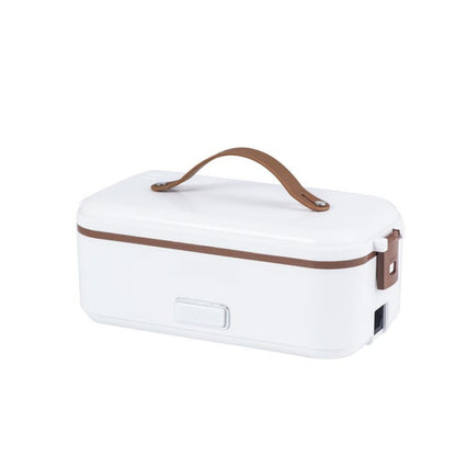Multi Functional Microwave Oven With Plug-in Electric Cooking Electric Lunch Box, Color:White Single Layer(UK Plug) by bashfashion