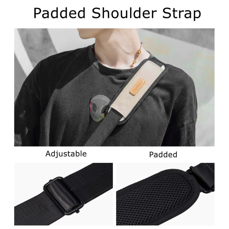 Cwatcun D99 Contrast Color Single Shoulder Camera Bag Outdoor Camera Bag Professional Crossbody Handbag, Size:32.5 x 14.5 x 21.5cm Large(Khaki Black) by Cwatcun