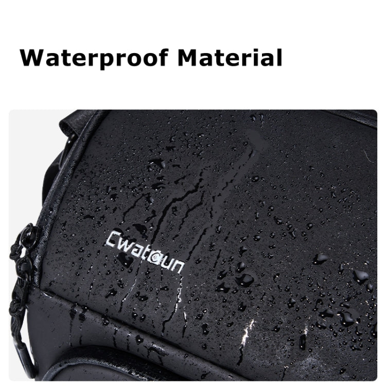 Cwatcun D101 Crossbody Camera Bag Photography Lens Shoulder Bag, Size:29 x 24 x 17cm(Black) by Cwatcun