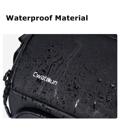 Cwatcun D101 Crossbody Camera Bag Photography Lens Shoulder Bag, Size:29 x 24 x 17cm(Black) by Cwatcun