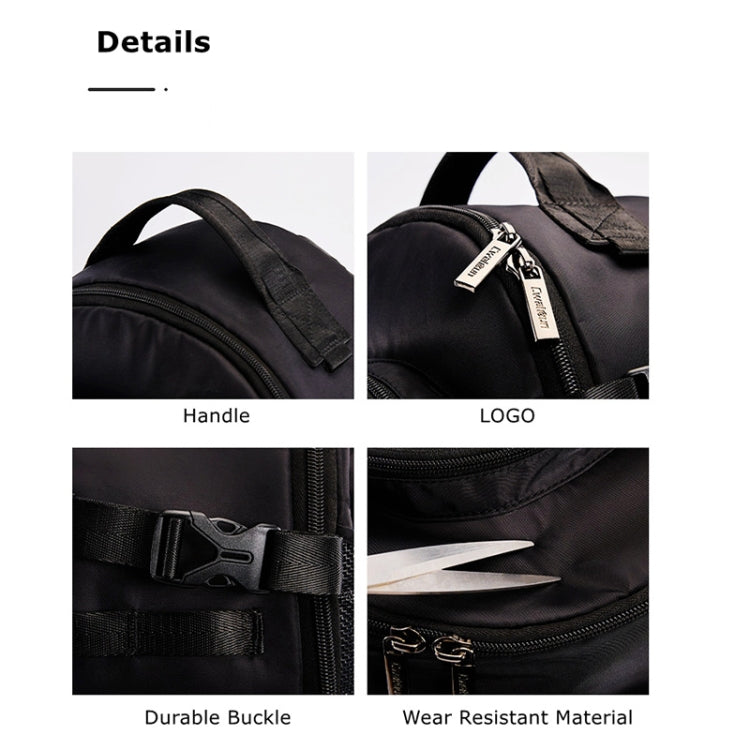 Cwatcun D111 Large Capacity Outdoor Professional Photography Backpack Shoulders Laptop Camera Bag, Size:56 x 33 x 18cm(Black) by Cwatcun