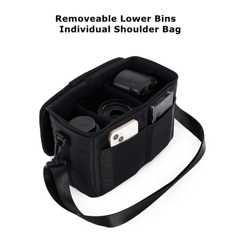 Cwatcun D111 Large Capacity Outdoor Professional Photography Backpack Shoulders Laptop Camera Bag, Size:56 x 33 x 18cm(Black) by Cwatcun