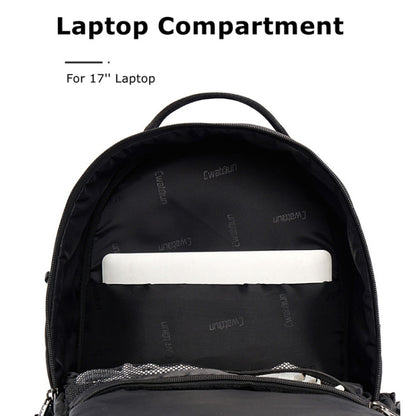 Cwatcun D111 Large Capacity Outdoor Professional Photography Backpack Shoulders Laptop Camera Bag, Size:56 x 33 x 18cm(Black) by Cwatcun