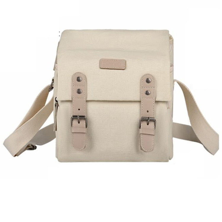 Cwatcun N1 Retro Multifunctional Canvas Waterproof Digital Camera Photography Bag, Size:22.5 x 14.5 x 27cm Beige by Cwatcun