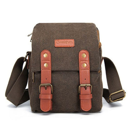 Cwatcun N1 Retro Multifunctional Canvas Waterproof Digital Camera Photography Bag, Size:22.5 x 14.5 x 27cm Coffee by Cwatcun