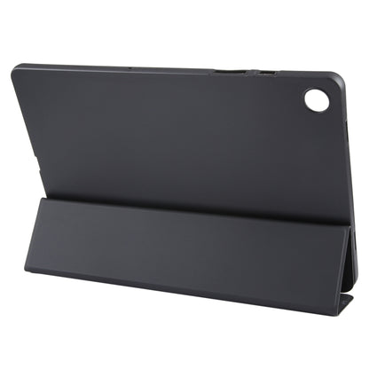 For Samsung Galaxy Tab A11+ / A9+ Tri-fold Holder Horizontal Flip TPU Leather Tablet Case(Black) by bashfashion