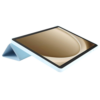 For Samsung Galaxy Tab A11+ / A9+ Tri-fold Holder Horizontal Flip TPU Leather Tablet Case(Sky Blue) by bashfashion