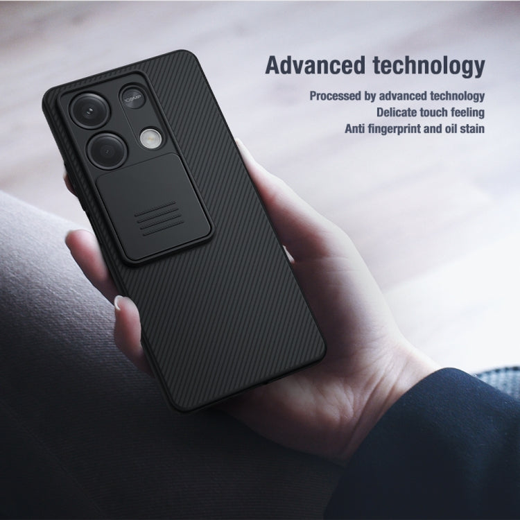 For Xiaomi Redmi Note 13 5G NILLKIN Black Mirror Series Camshield PC Phone Case(Blue) by NILLKIN