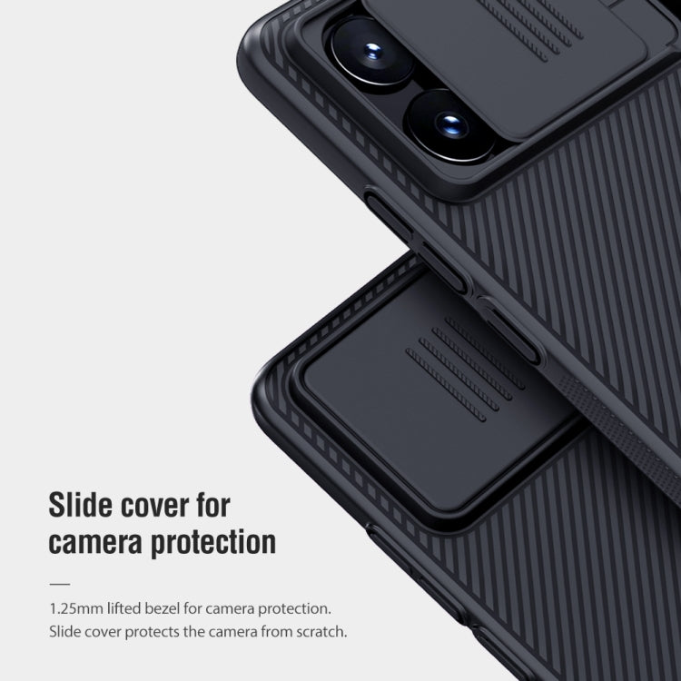 For Xiaomi Redmi K70E / Poco X6 Pro 5G NILLKIN Black Mirror Series Camshield PC Phone Case(Black) by NILLKIN