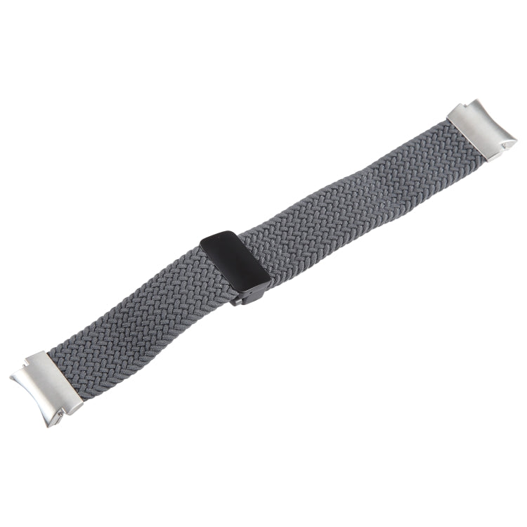 For Samsung Galaxy Watch 6 / 5 / 4 Magnetic Fold Buckle Nylon Woven Watch Band(Grey) by bashfashion