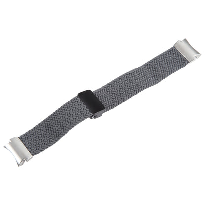For Samsung Galaxy Watch 6 / 5 / 4 Magnetic Fold Buckle Nylon Woven Watch Band(Grey) by bashfashion