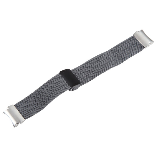 For Samsung Galaxy Watch 6 / 5 / 4 Magnetic Fold Buckle Nylon Woven Watch Band(Grey) by bashfashion