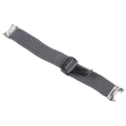 For Samsung Galaxy Watch 6 / 5 / 4 Magnetic Fold Buckle Nylon Woven Watch Band(Grey) by bashfashion