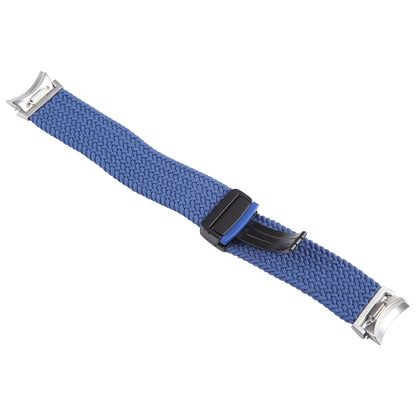 For Samsung Galaxy Watch 6 / 5 / 4 Magnetic Fold Buckle Nylon Woven Watch Band(Blue) by bashfashion
