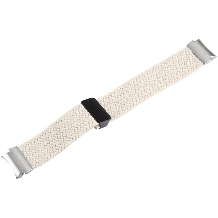 For Samsung Galaxy Watch 6 / 5 / 4 Magnetic Fold Buckle Nylon Woven Watch Band(Starlight Color) by bashfashion