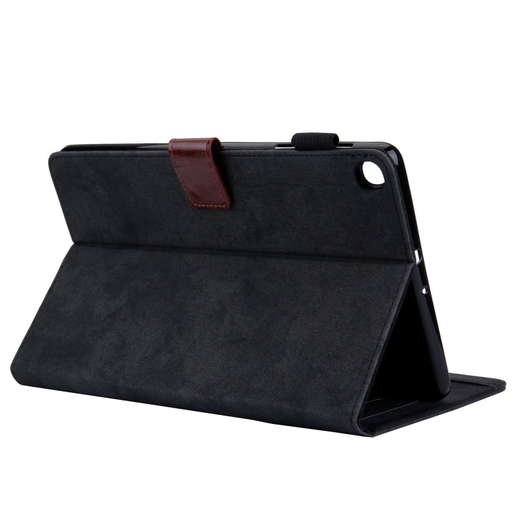 For Samsung Galaxy Tab A11 / A9 Cloth Texture Leather Tablet Case(Black) by bashfashion
