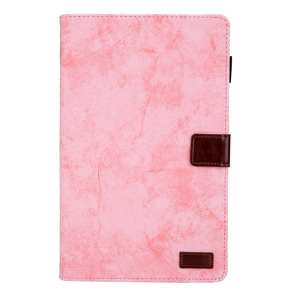 For Samsung Galaxy Tab A11 / A9 Cloth Texture Leather Tablet Case(Pink) by bashfashion